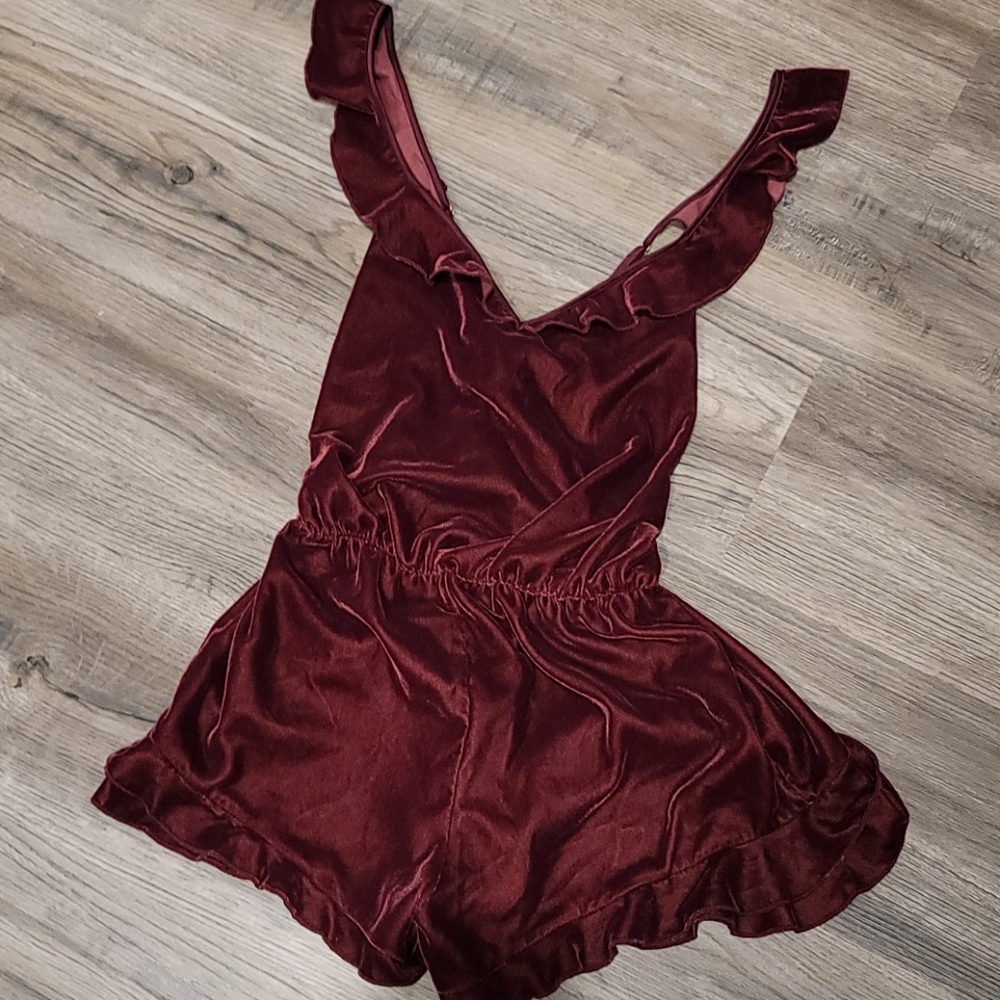 Victoria Secret Velvet Romper